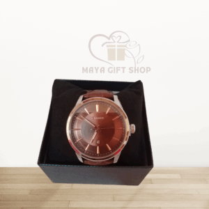 Curren Brown Leather Strap Watch – Classic Style with Modern Elegance